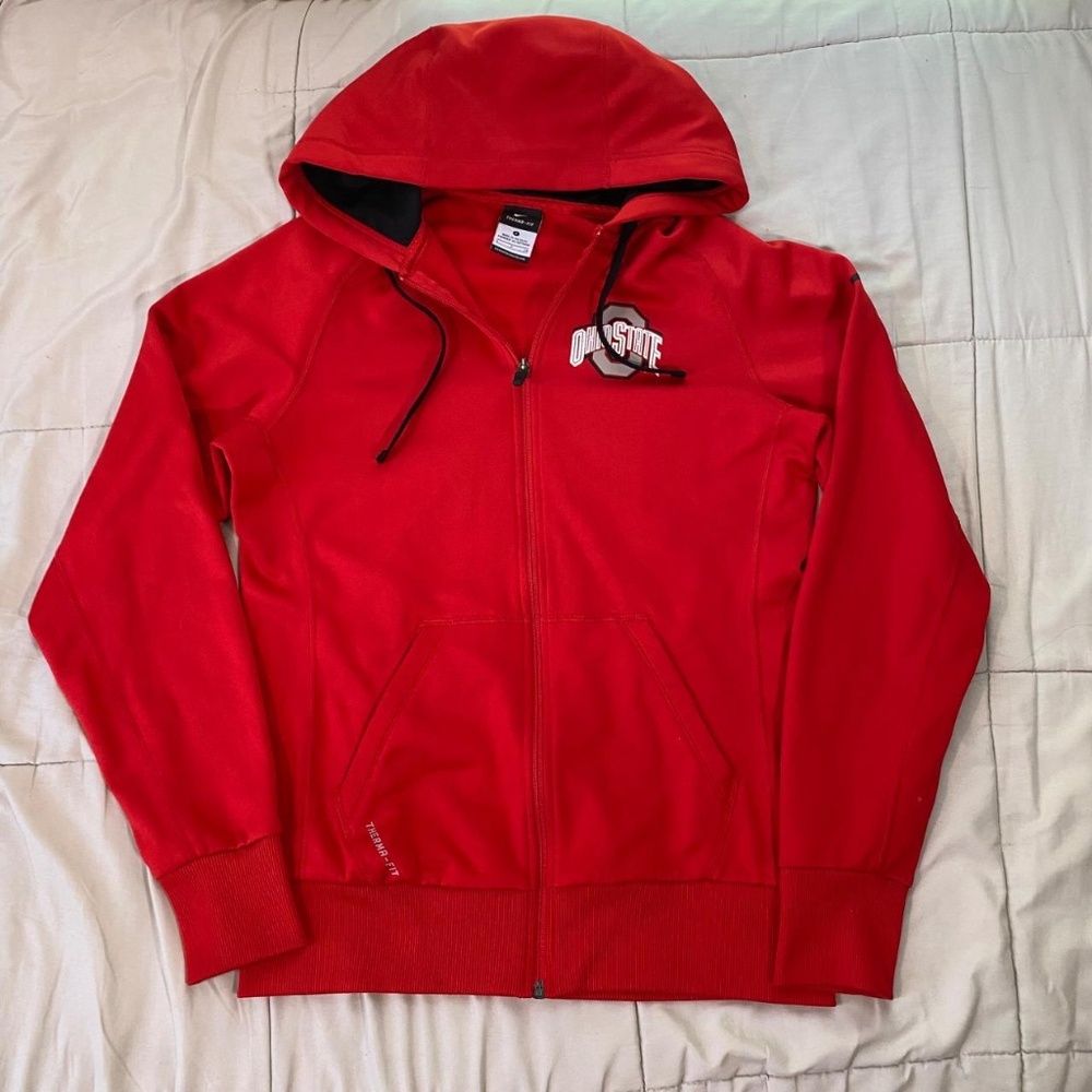Ohio State University Zip-Up Hoodie | Nike Therma-Fit